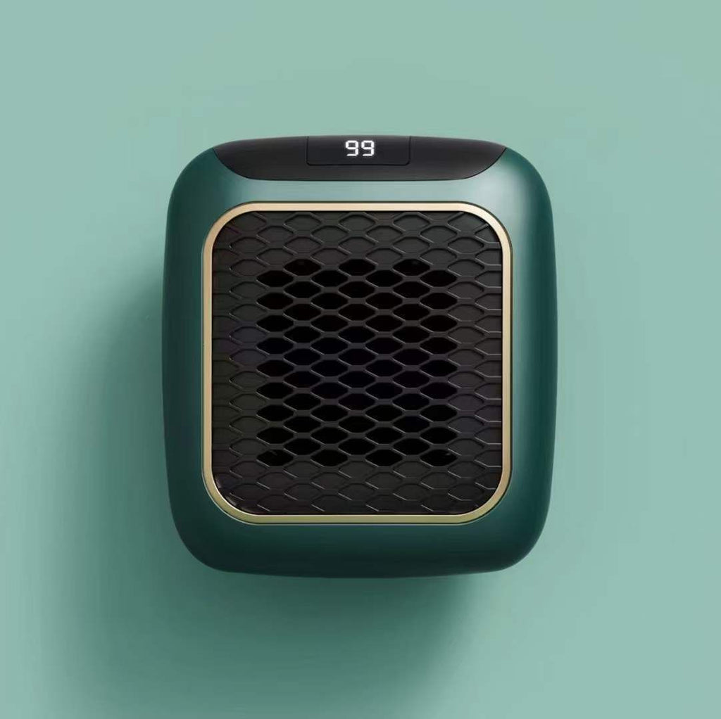 Wall Mounted Mini Electric Fan Heater Fast Heating Home Office AU Plug Green