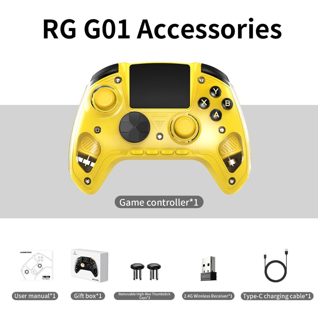 Smart Game Controller 2.5D HD Screen Purple Kirin Joystick Heart Rate - White - Size 1PCS