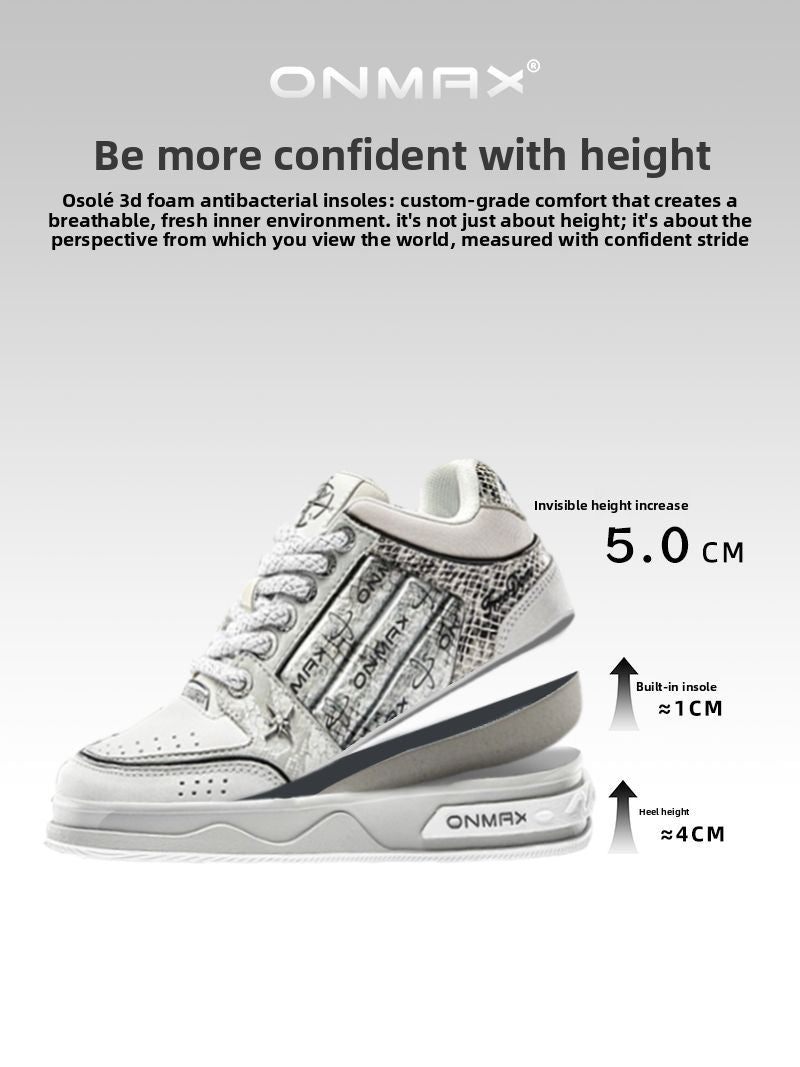 Women'S Casual Board Shoes Silver Snake Sneakers Trendy Women'S Sneakers -Silver - Size 6(AU6/EU37)