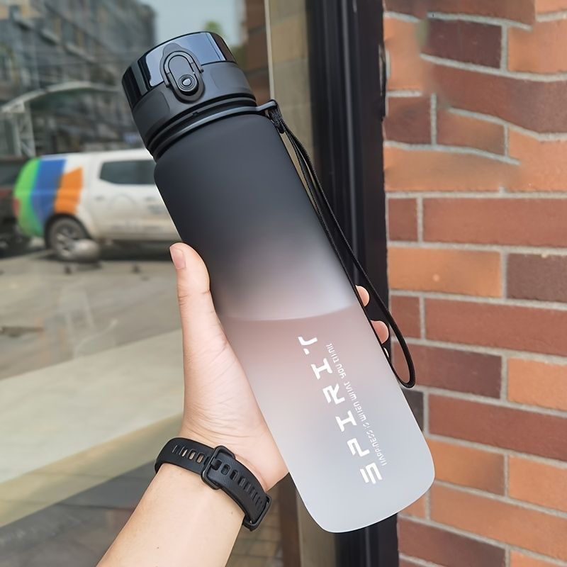 Gradient Water Bottle Sports Water Bottle Men Water Bottle Women Water Bottle - Red - Size 650ML