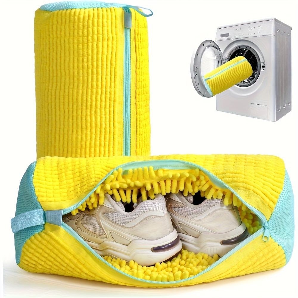 Shoe Washing Machine Bag Durable Shoe Bag Shoe Cleaning Accessory Sneakers - Gray - Size 001