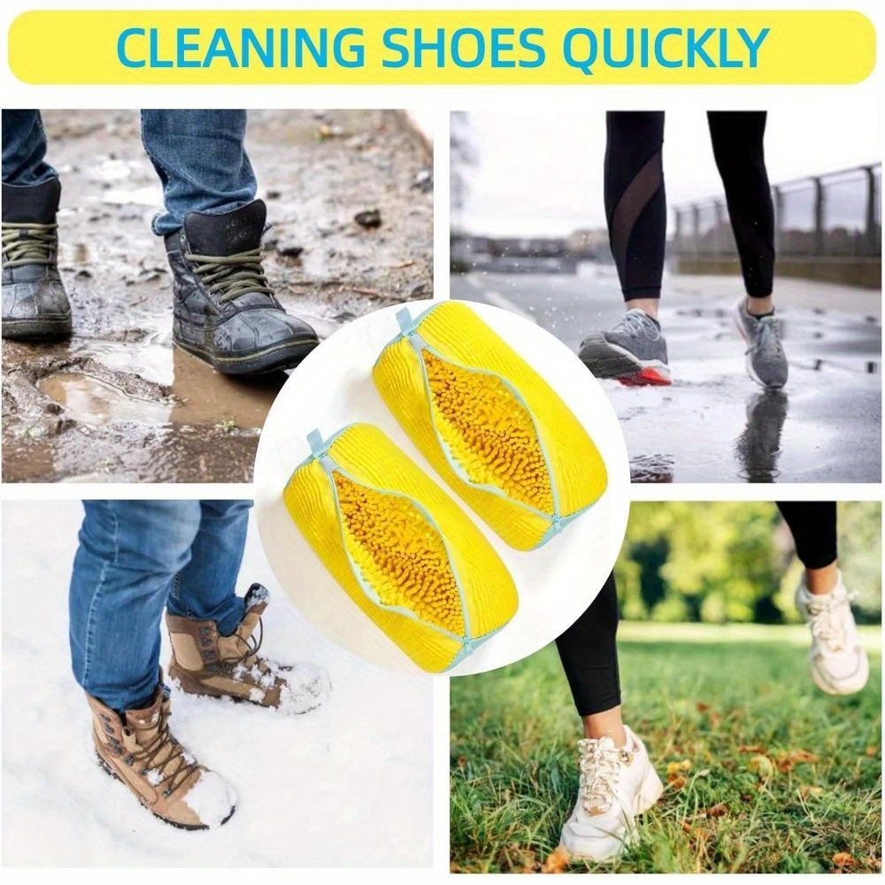 Shoe Washing Machine Bag Durable Shoe Bag Shoe Cleaning Accessory Sneakers - White - Size 001