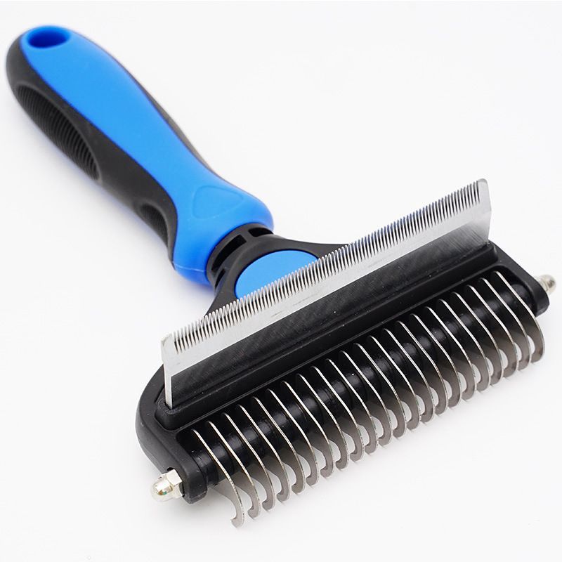 Pet Hair Remover Brush Double-Sided Pet Brush Pet Grooming Tool Dog Brush Cat - Pink - Size Small size -fine teeth 67