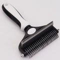 Pet Hair Remover Brush Double-Sided Pet Brush Pet Grooming Tool Dog Brush Cat - White - Size Large -91 teeth
