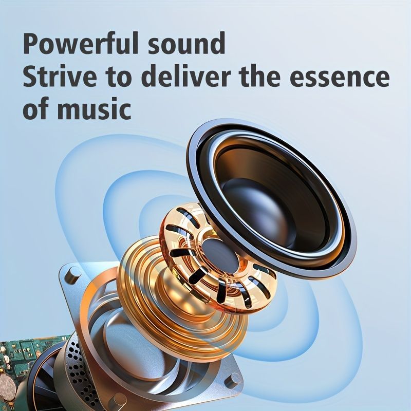 EALOT S32 Wireless Bluetooth Speaker Portable Speaker Powerful Bass TWS - Blue - Size 001