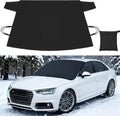 Windshield Cover 800D Oxford Fabric SUV Truck Cover Frost Resistant Waterproof - Black - Size 001