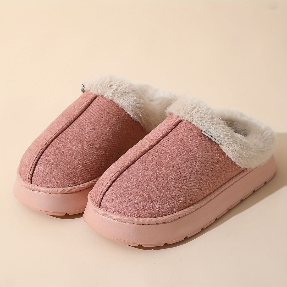 Women'S Furry Slippers Cosy House Shoes Australian Women’S Lounge Slippers Warm - Beige - Size 36
