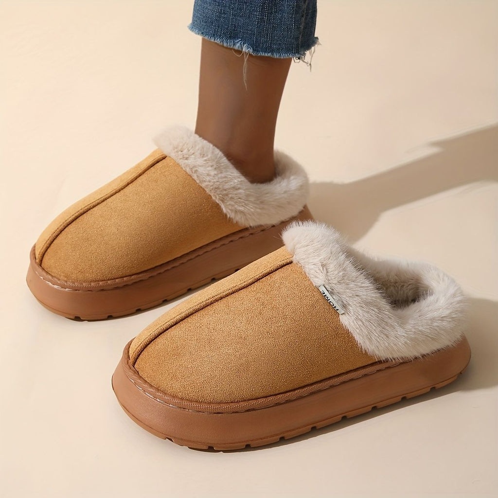 Women'S Furry Slippers Cosy House Shoes Australian Women’S Lounge Slippers Warm - Beige - Size 41