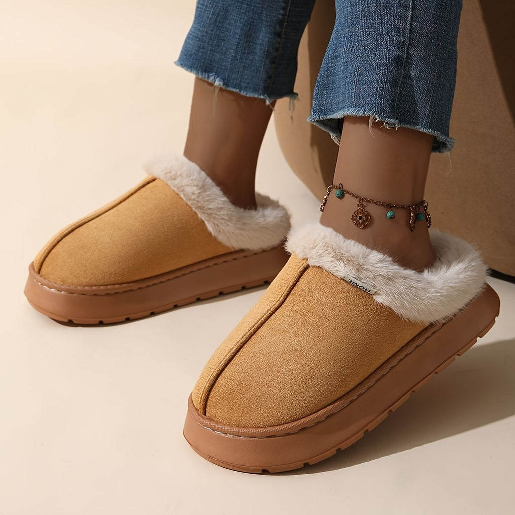 Women'S Furry Slippers Cosy House Shoes Australian Women’S Lounge Slippers Warm - Gray - Size 41