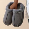 Women'S Furry Slippers Cosy House Shoes Australian Women’S Lounge Slippers Warm - Gray - Size 43