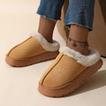 Women'S Furry Slippers Cosy House Shoes Australian Women’S Lounge Slippers Warm - Khaki - Size 36