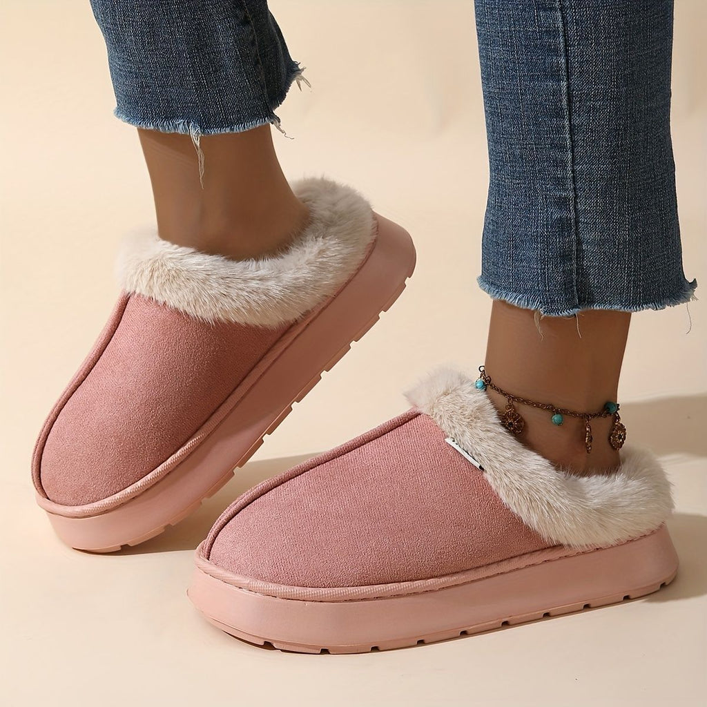 Women'S Furry Slippers Cosy House Shoes Australian Women’S Lounge Slippers Warm - Khaki - Size 36