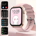 Smart Watch 1.83-Inch Screen Wireless Call Wireless Music Voice Control Sports - Pink - Size 001