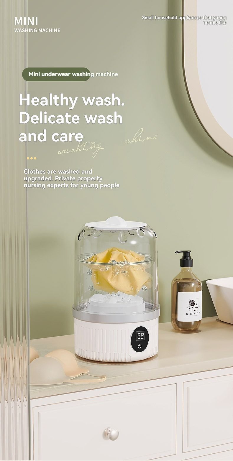 Portable Washing Machine Travel Washing Machine USB Rechargeable Washing - Blue - Size 1689