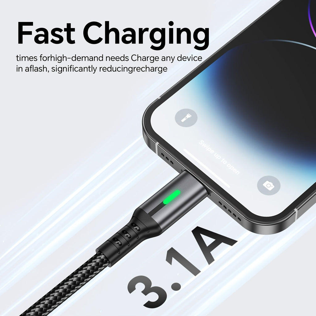 Black 240W Type-C Cable Super Fast Charging Cable 2m Charging Cable Blue Charging