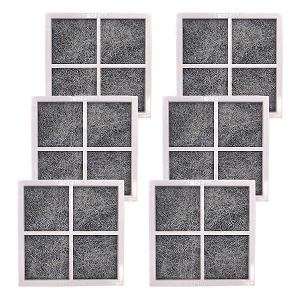 6 replacement air filters, compatible with LG LT120F refrigerator air filtration purifier accessories filter mesh filter cartridge activated carbon filter cartridge h