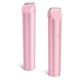 2-in-1 Waterproof Body Trimmer & Shaver – 3mm/6mm Guide, Floating Head, Painless Hair Removal for Women - Pink - Size 20cm