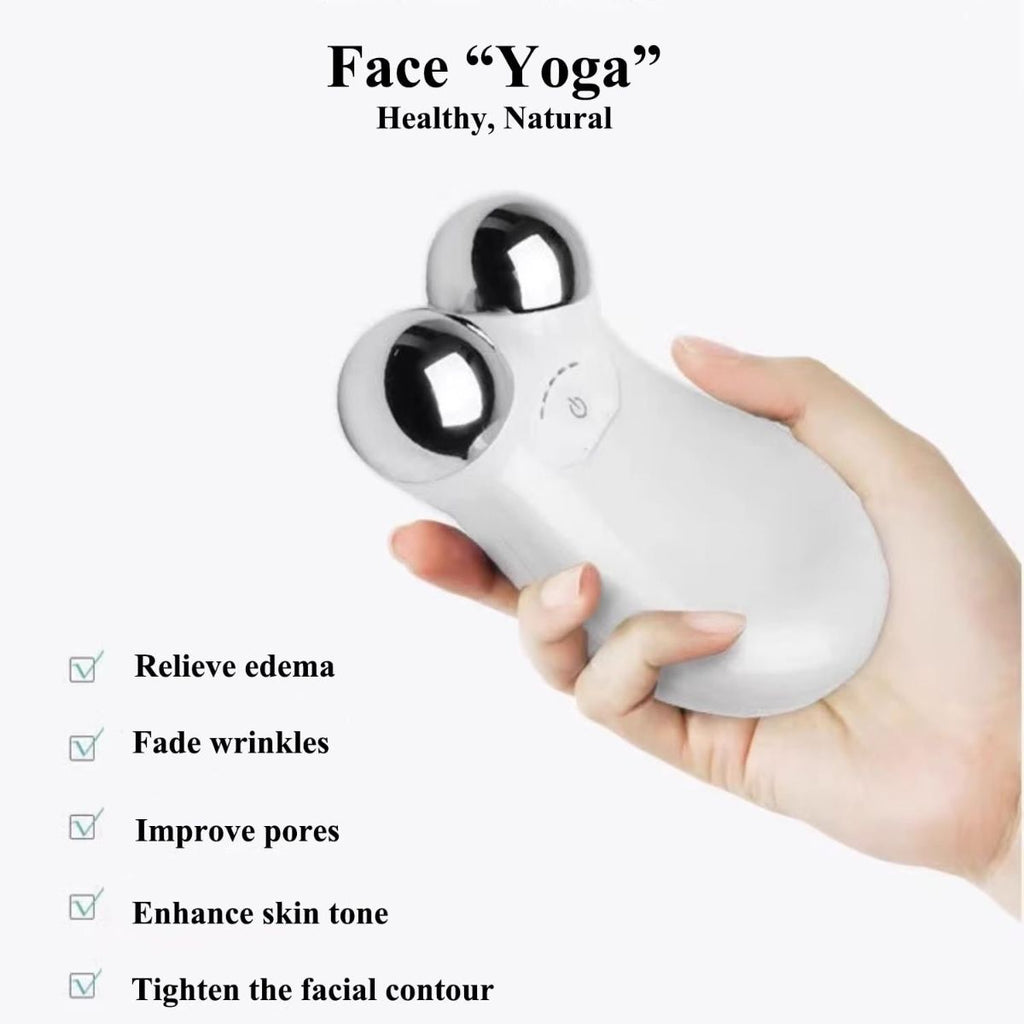 Microcurrent Facial Device,Enhances The Ability to Lift The Face and Tighten The Skin,Facial Wrinkle Equipment - Pink - Size 106mm