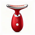 Face Neck Tool for Skin Care, Electric Neck Face Lifting Device for Wrinkle Removal - Red - Size 89mm