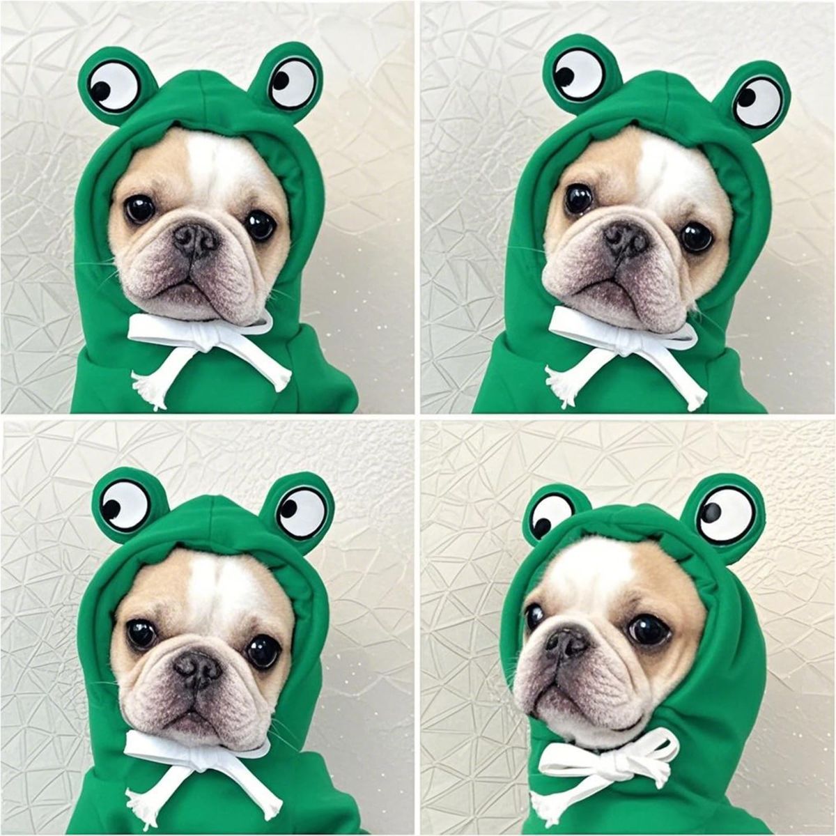 Dog Hoodie Frog-Themed Autumn Winter Pet Clothing Small Medium Dogs Soft - Pink - Size S