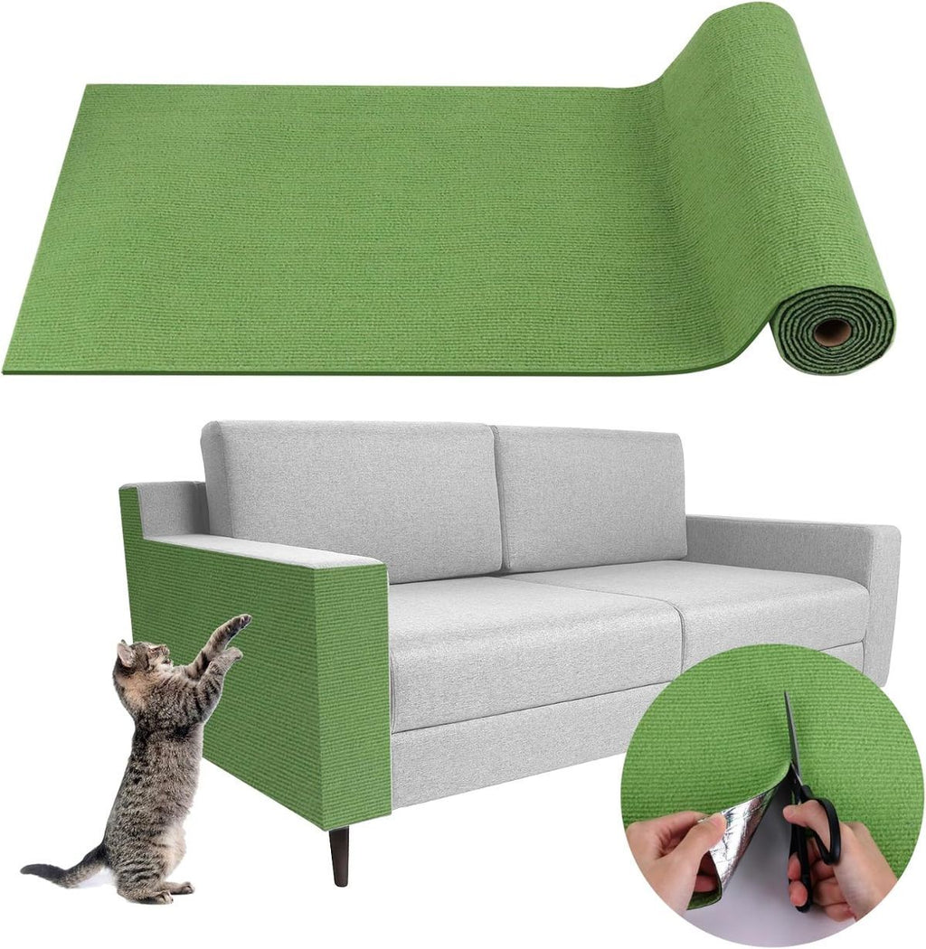 Cat Scratching Pad DIY Cat Accessory Cat Furniture Protection Cat Climbing - Beige - Size 15.8''x39.3''