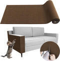 Cat Scratching Pad DIY Cat Accessory Cat Furniture Protection Cat Climbing - Brown - Size 15.8''×78.7''