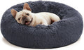 Pet Bed Anti-Anxiety Pet Bed Donut Pet Bed Small Dog Bed Medium Dog Bed Cat Bed - Navy / 24in