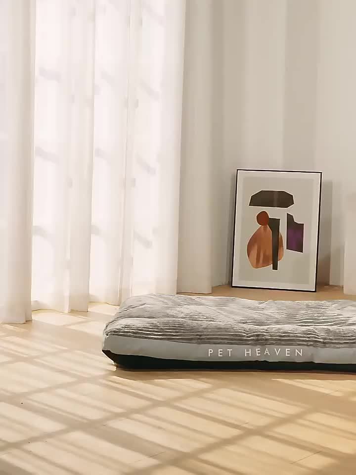 Warm Dog Bed Washable Pet Bed Non-Slip Dog Bed High Backrest Dog Bed Thick Dog - Gray - Size 23.6*18.5in