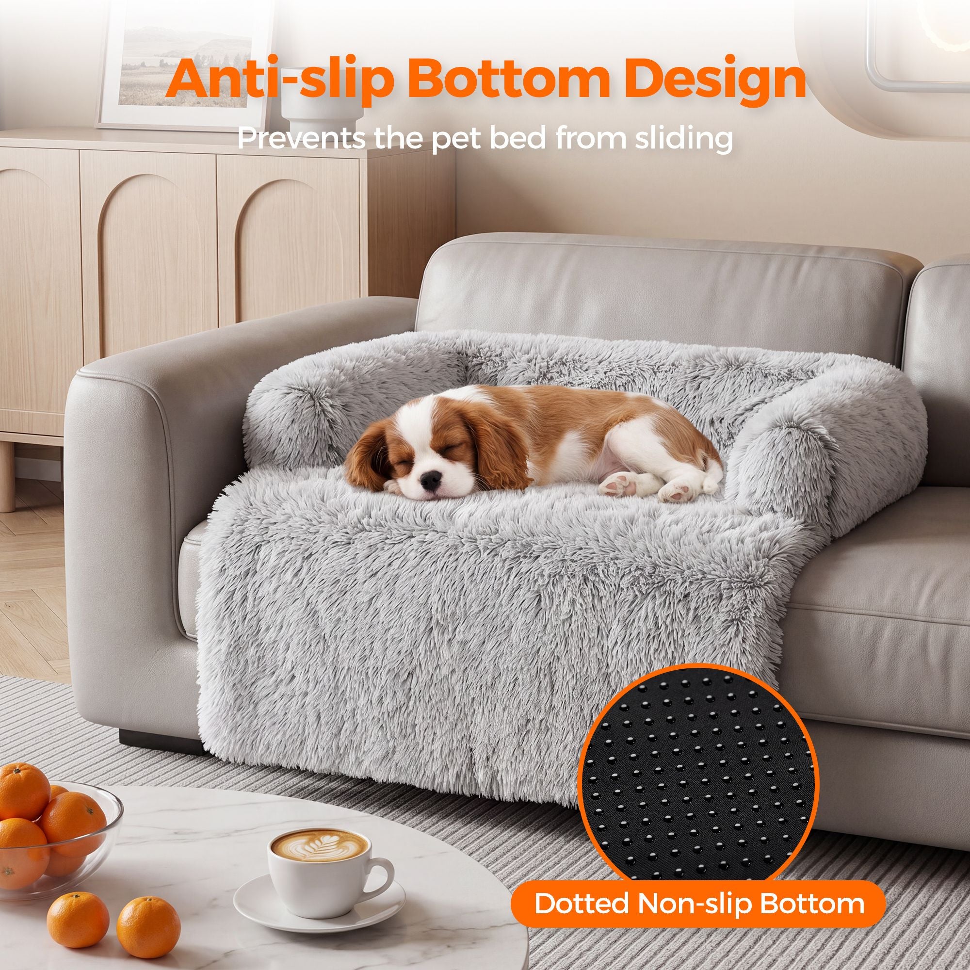 Plush Dog Bed Dog Bed With Bolster Comfortable Dog Bed Large Dog Bed Small Dog