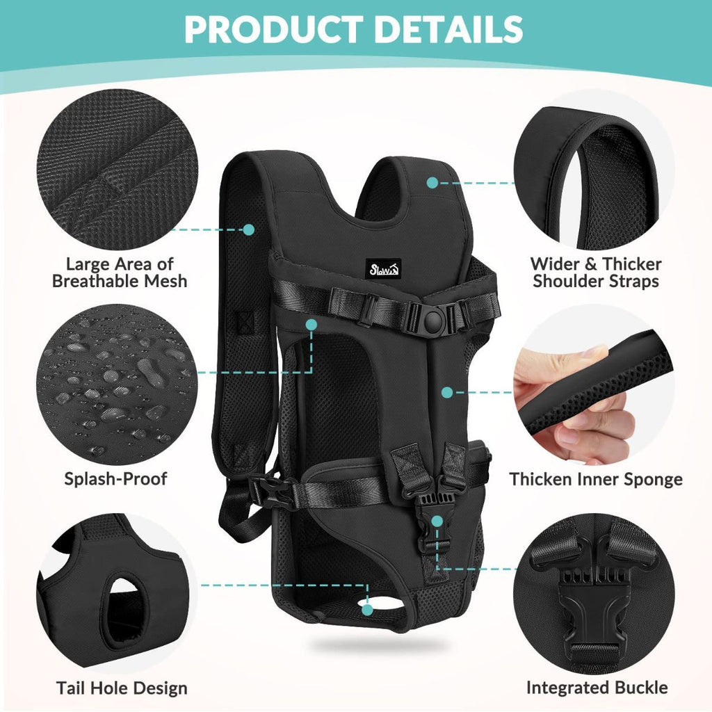 Dog Harness Storage Bags For Dogs Pet Accessories Dog Outdoor Gear High-Quality - Black - Size XL