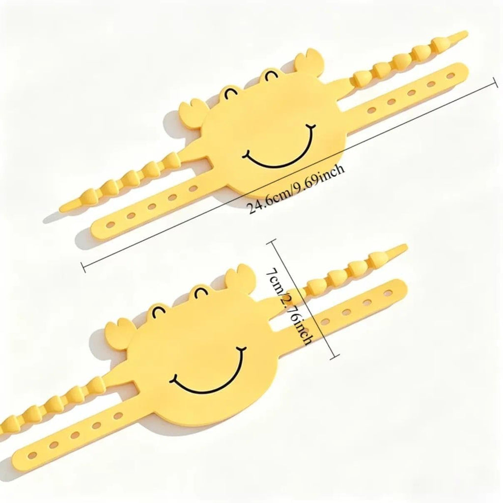 5-Pack Cute Crab-Shaped Silicone Door Lock Silencer, Adjustable Anti-Slam & Finger Guard for Bedroom & Nursery (Pink)