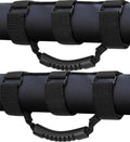 2x Roll Bar Grab Handles Heavy Duty for Jeep Wrangler Off Road Black