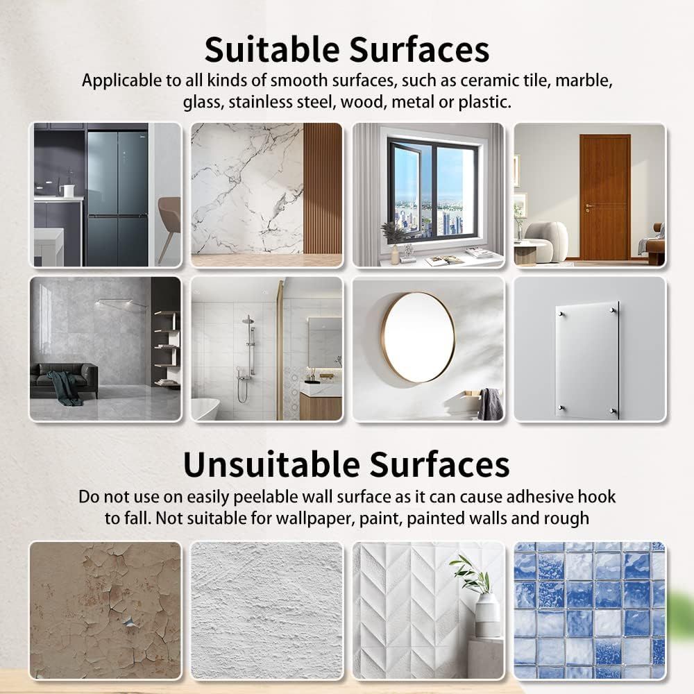 20-Pack Invisible Adhesive Plate Hangers for Wall Decor, Heavy Duty Triangle Hooks for Plates, Frames & Art (Transparent)