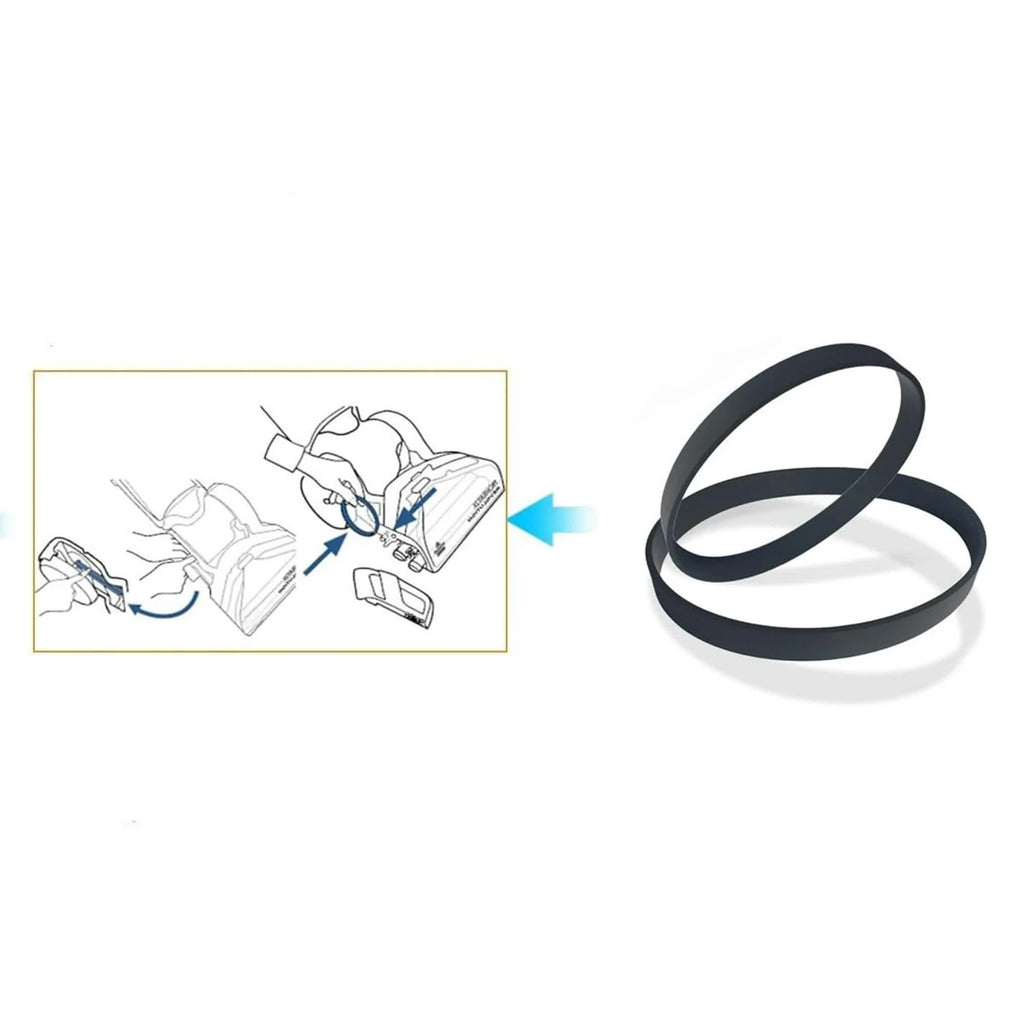 Replacement Belt Suitable for Bissell ProHeat 2X Revolution Pet Pro Carpet Cleaner 1986, 1964, 2007, 2007P Series, Replace Parts 1611129, 1611130 & 1606428(3 Different Types of Belts)