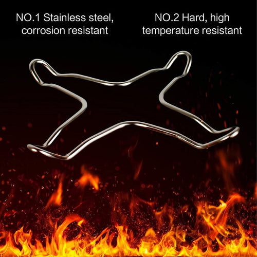 2 pcs Stainless Steel Gas Hob Reducer For Gas Hob, Hob, Hob, Hob, Trivet, Wok Holder, Gas Pot