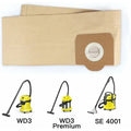 5 pcs Upright Vacuum Cleaner Bag, For Karcher Wd3, Wd 3 Premium, Wd3200, Wd3500P, A2204, A2204, A2534, Se4001,