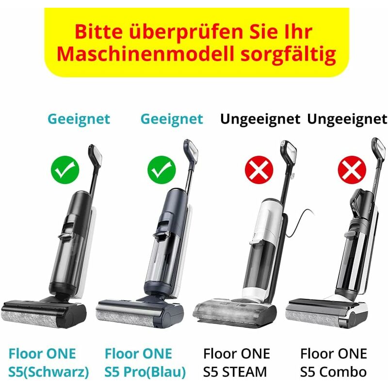 S5 2 Pack Brush ROllers & 2 Pack Hepa Filters For Tineco Floor One S5 Cordless Vacuum Cleaner