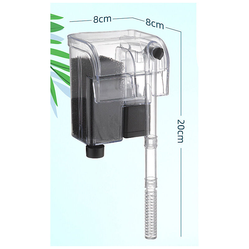 Slim External Aquarium Filter, 3-Stage Adjustable Filter For Aquarium Up To 20L, 250 Lph, 3W