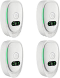 Plug-in Negative Ion Air Purifier (4-Pack) - Mini Portable Negative Ion Generator for Home, Quiet Deodorizer for Pets, Toilet, Office, Bedroom