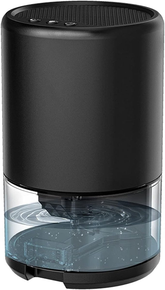 Portable Dehumidifier 1L Tank Ultra Quiet Smart Sleep Mode Home Black