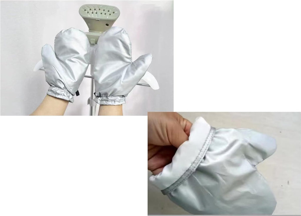 Steam ironing gloves, set of 4, flexible, steam-resistant, heat-resistant, waterproof, for garment steamers - Silver1