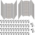 100 silver fixing clips for heating housing glass plate, 100-piece