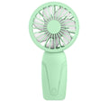 Portable Mini Hand Fan USB Rechargeable with 3 Speeds, Quiet Handheld Fan, Green