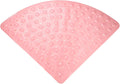 Corner Shower Mat Non Slip with Suction Cups Pink, 54 x 54 cm