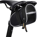 Bicycle Saddle Bag MTB Repair Tool Pouch with Reflective Trim Black