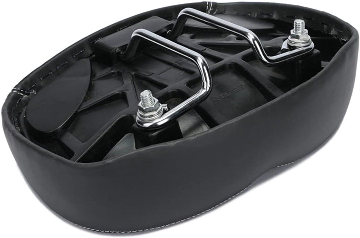 Black and Red Bicycle Saddle Shock Absorbing Wide Seat Cushion Unisex, 26 x 17 x 9 cm