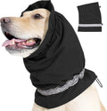 Dog Winter Earmuffs Calming Waterproof Snowproof Black, Size S, 30-44 cm