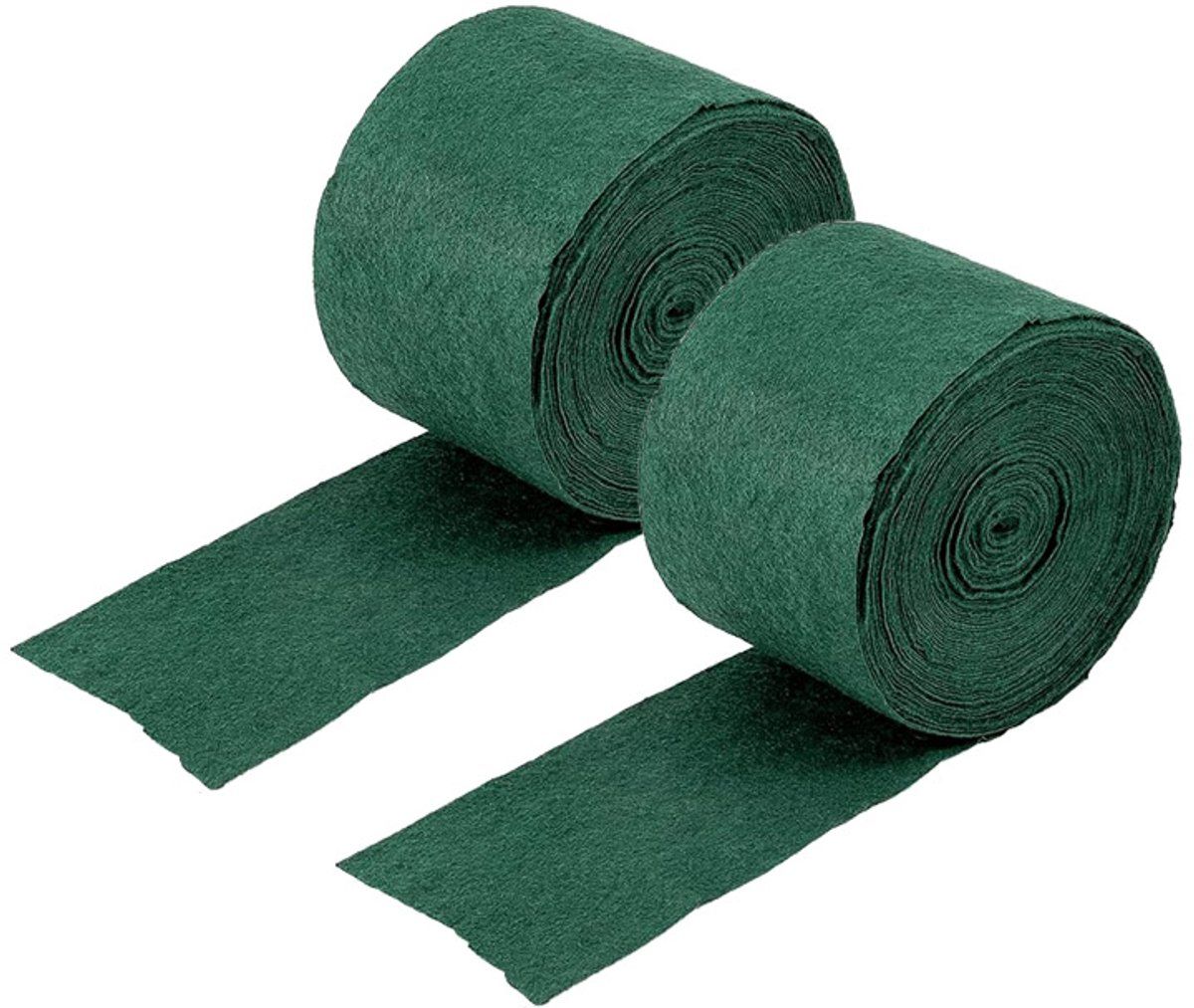 2 Piece Double Layer Tree Trunk Protectors Winter Proof Green, 12 x 2000 cm