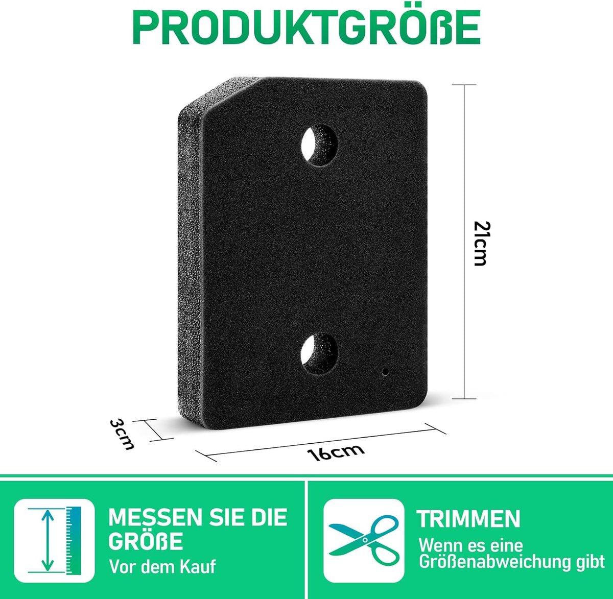 Pieces - Dryer filters suitable for Miele T1 - Dryer Base Filter - Dryer Heat Pump Dryer Filter - Base Filter - Heat Exchanger Sponge Filter - Lint Filter for Condenser Dryer - 210x155x30 mm - Black - Suitable for Miele Dryer