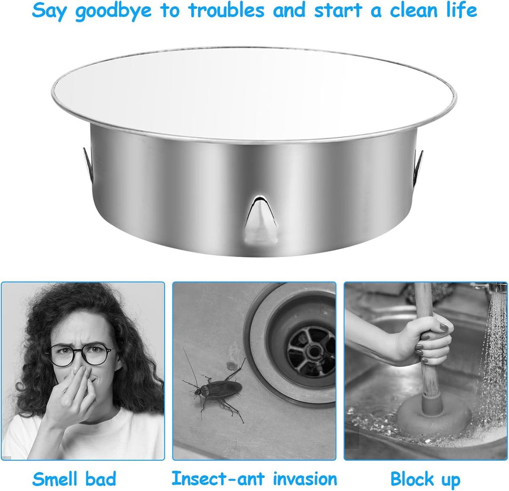 Chimney hood - Stainless steel - Pipe hood - Ø 148 mm - Base diameter: 122 mm - Depth 45 mm - Prevents foreign objects from entering - Prevents odor formation